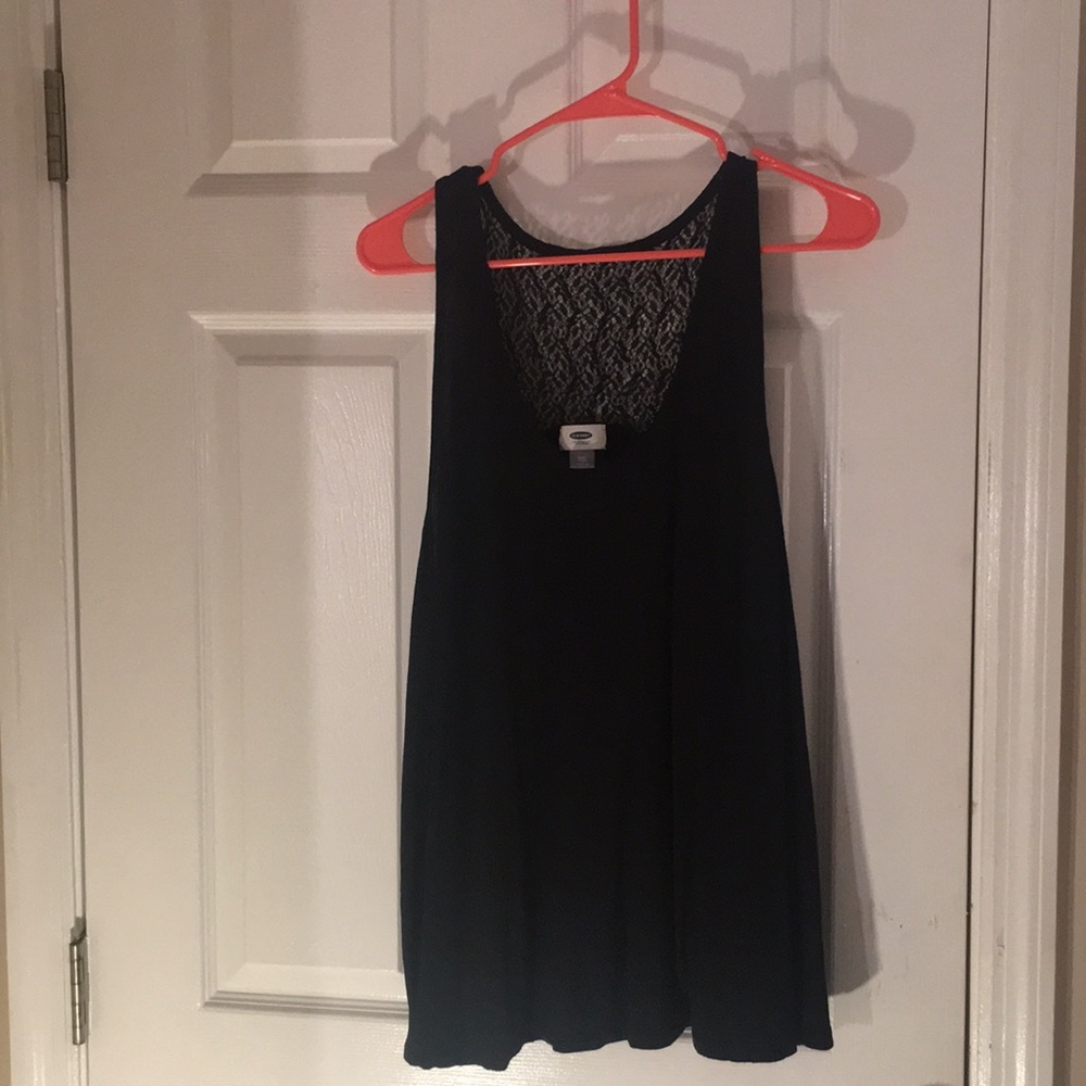 Black tank top